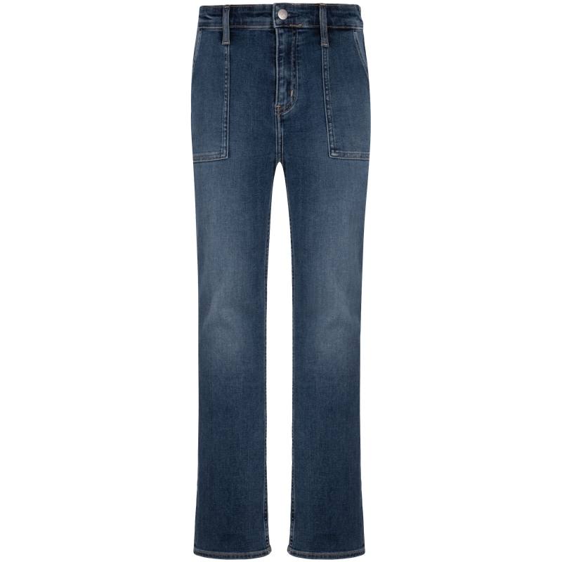 CALVIN KLEIN Full Length Pants Women's Denim Dark Blue