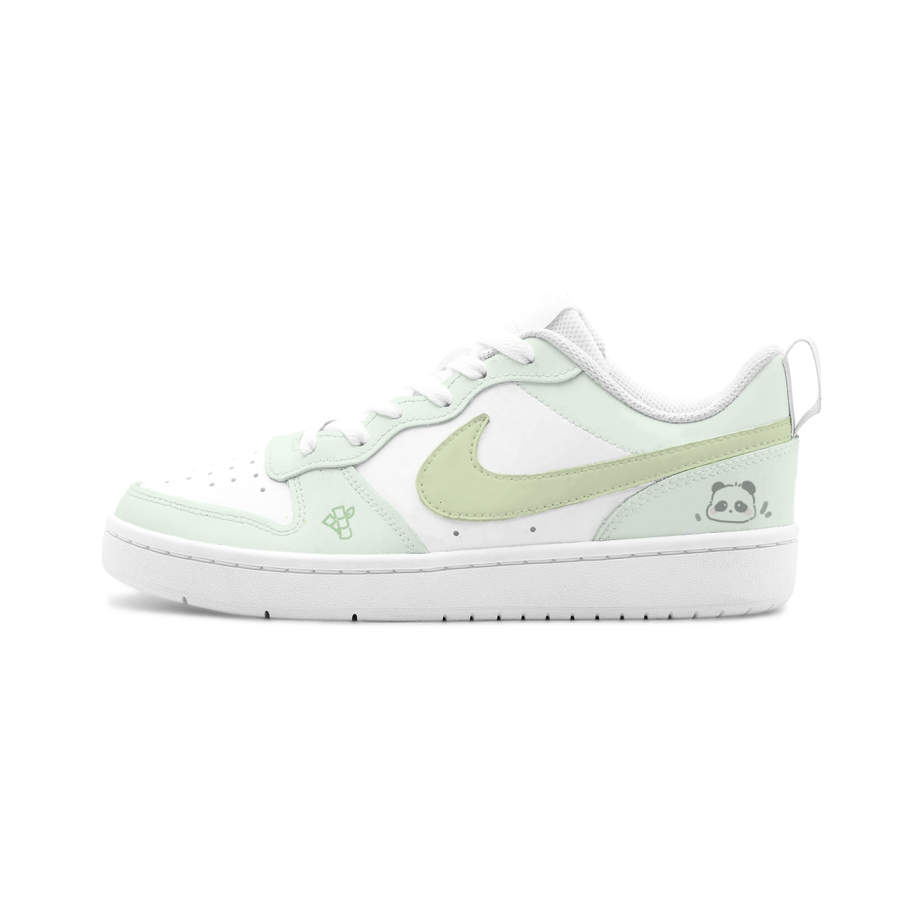 Nike Nike Court Borough Bamboo Rhyme Panda Leather Cushioning Abrasion Resistant Slip Resistant Low top Skateboard Shoes