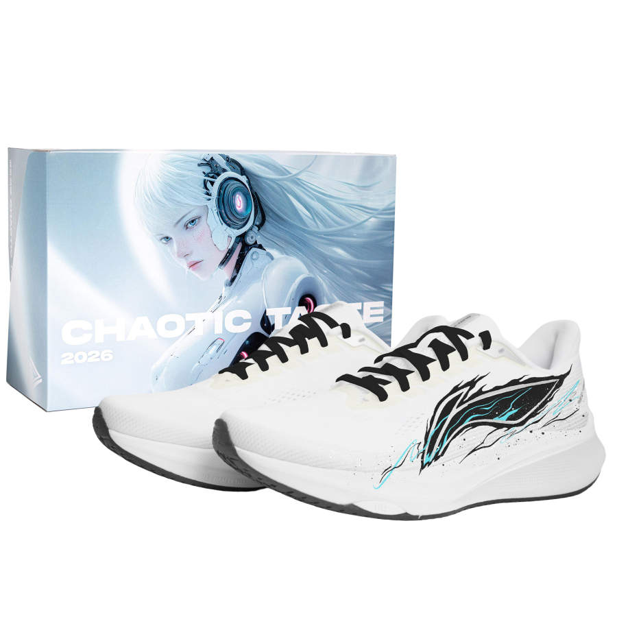 Li-Ning Li Ning Red Hare 9 Cushioning Abrasion Resistant Slip Resistant Low top Running Shoes Unisex White Black Blue