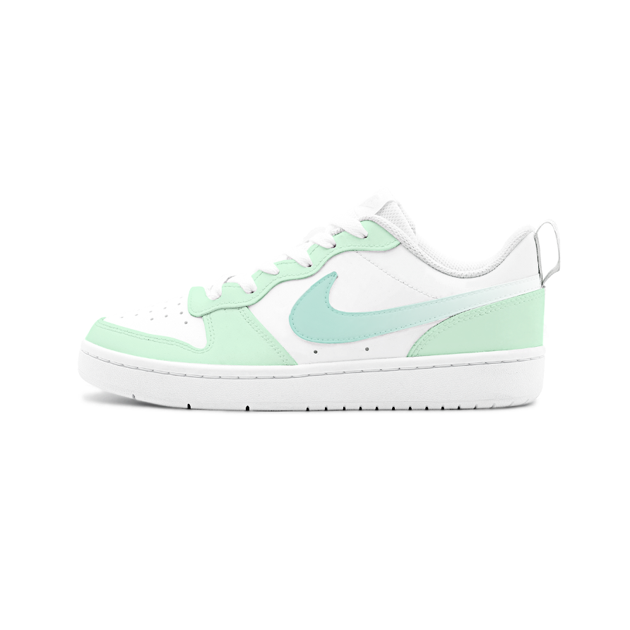 Nike Nike Court Borough Limesh, Mint Milk Green Slip Resistant Low top Kids' Skateboarding Shoes Green White Unisex