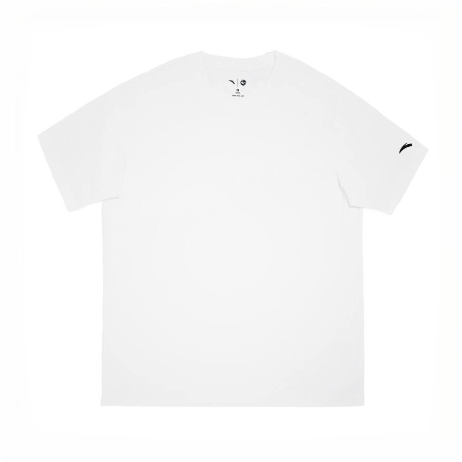 ANTA T Shirts Men's White Crew Neck Thin
