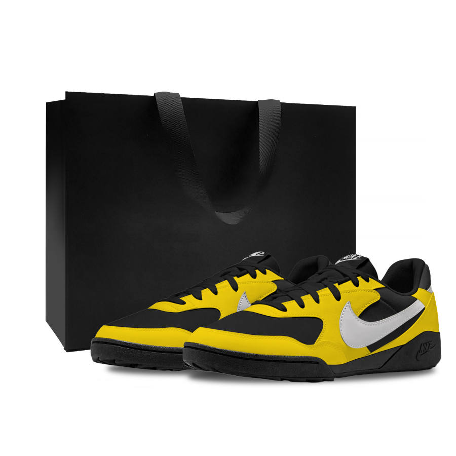 Nike Nike Terra Manta Cushioning Abrasion Resistant Breathable Slip Resistant Low top Casual Shoes Unisex Black Yellow