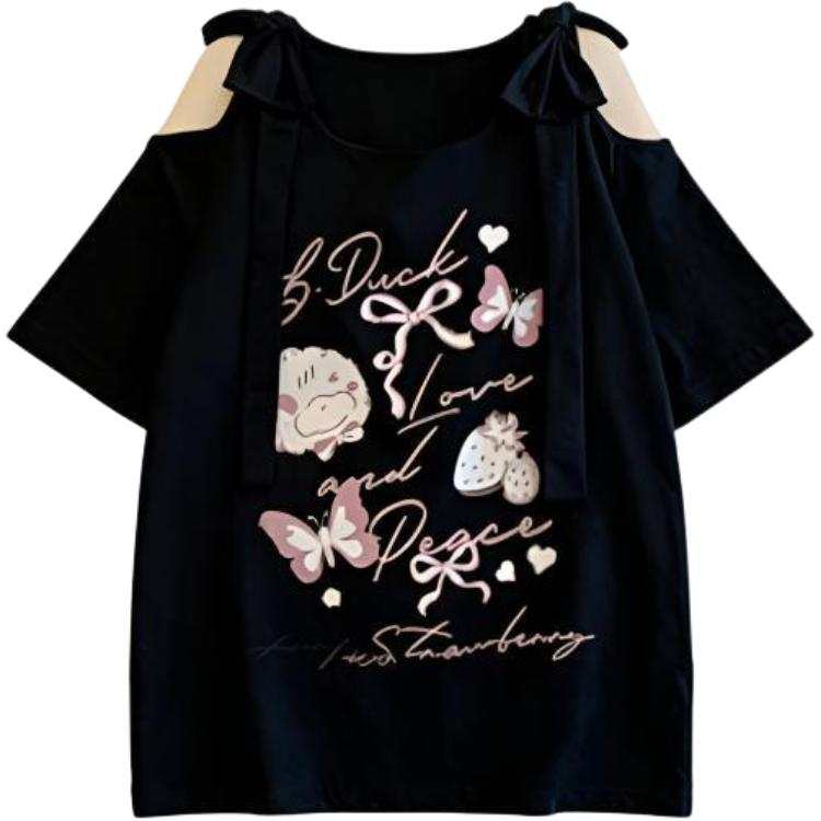 DUSHE Women's Short Sleeved T Shirts Women's