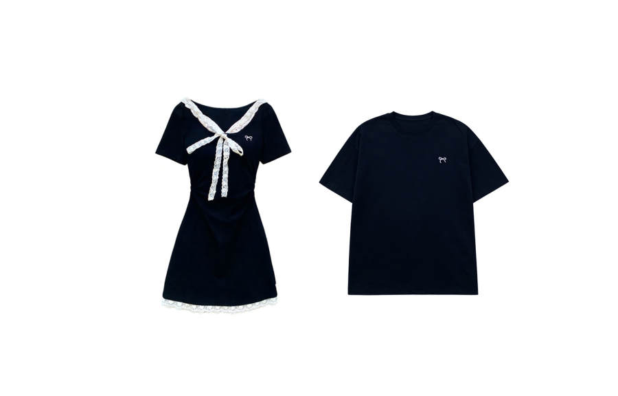 TUSHIFEI Couple Sets Women's Crew Neck Moderate Short