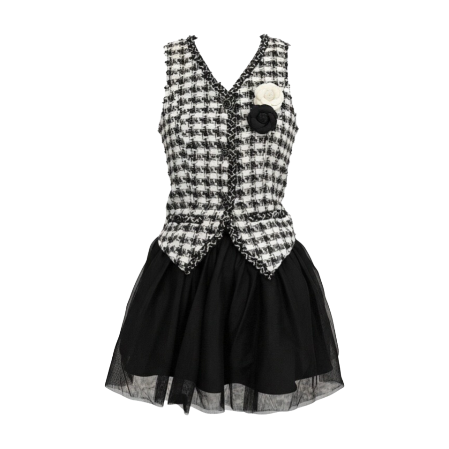 MTHE Two Piece Skirt Sets Women's V Neck Moderate Short