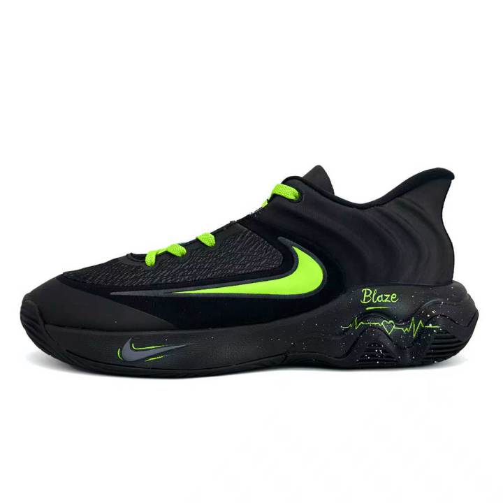 Nike Nike Giannis Immortality 4 Green Shadow Electric Glow Cushioning Slip Resistant Abrasion Resistant Mid top