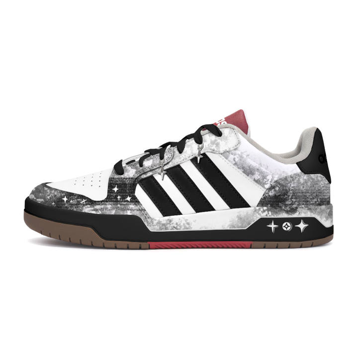 Adidas Adidas ENTRAP Coverage Slip Resistant Abrasion Resistant Low top Skateboard Shoes Unisex Black And White Shades