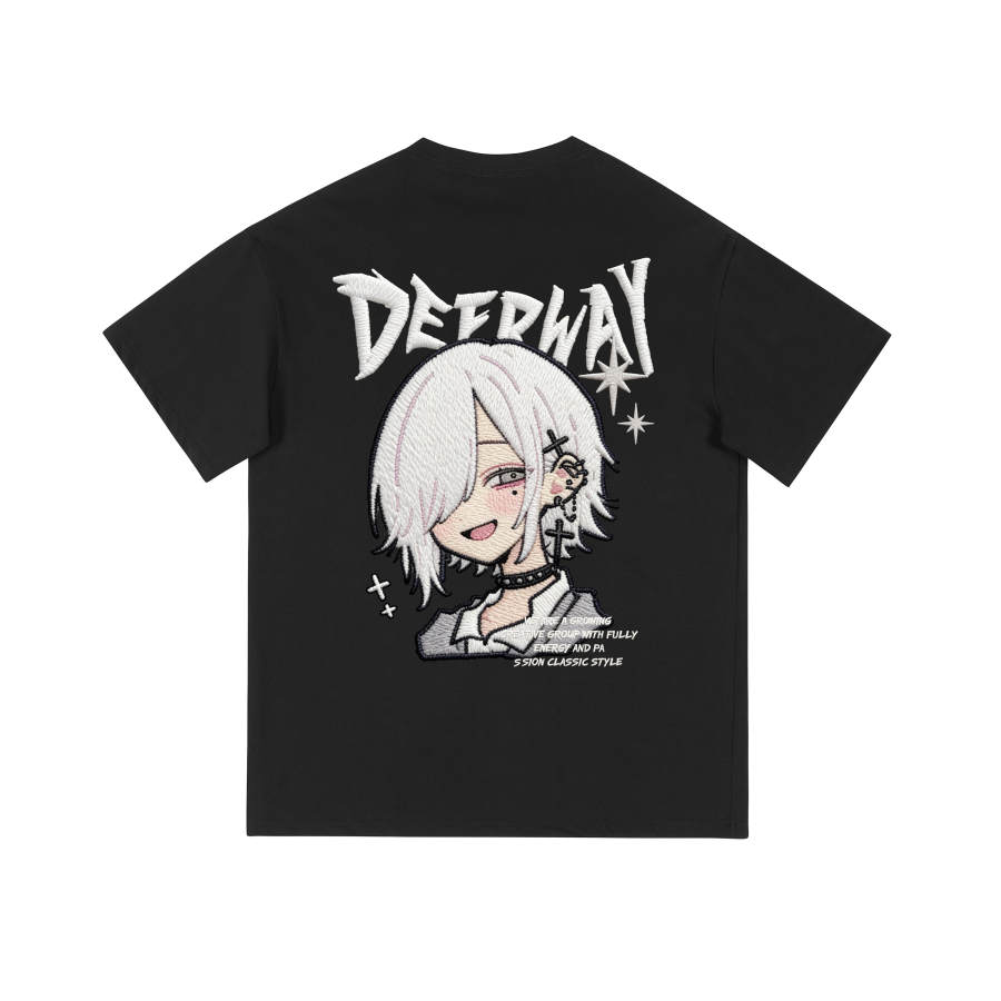 DEERWAY T Shirts Unisex Crew Neck Moderate Straight Fit