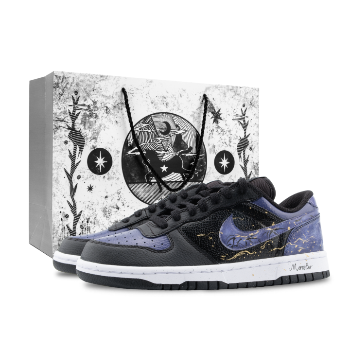 Nike Nike Big Monster Lab, Purple Bamboo Shadow Slip Resistant Abrasion Resistant Low top Skateboard Shoes Unisex