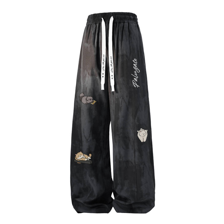 PAL ONGACO Casual Pants Unisex Moderate Straight Fit Pants