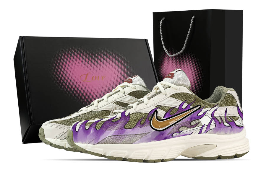 Nike Nike Initiator Support Breathable Low top Casual Running Shoes Men's Purple