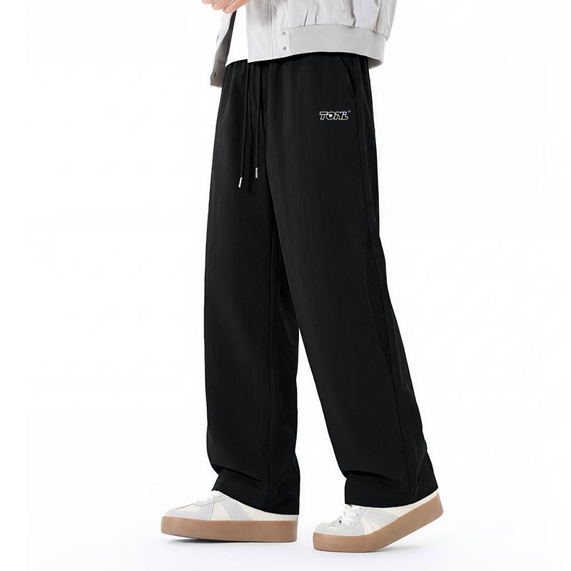 Tonlion Casual Pants Unisex Moderate Straight Fit Pants