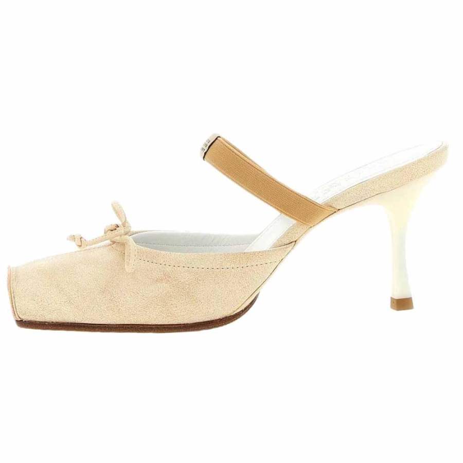 MM6 Maison Margiela Slim Heel High Heels 8cm Women's Beige