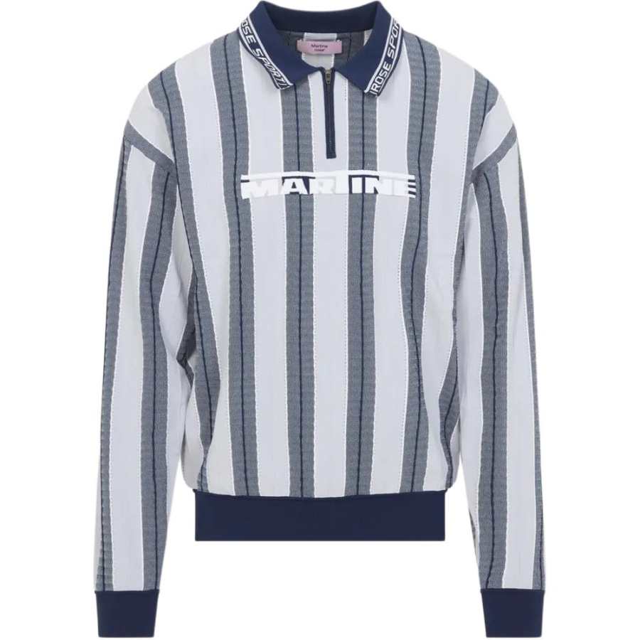 Martine Rose Logo Stripe Polo Shirt