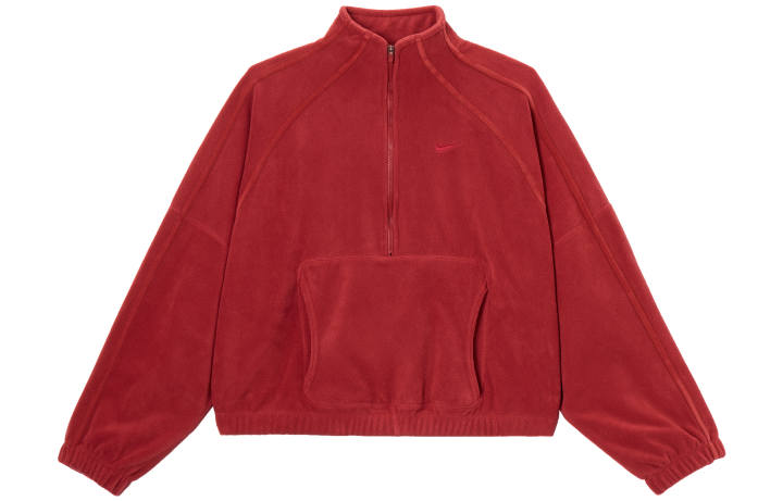 Nike Nike Fleece Tops Women's Red Moderate Pullover