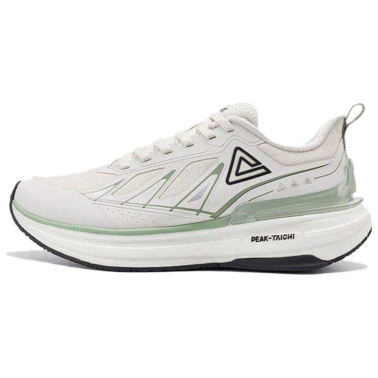 PEAK Taichi 6.0pro Fabric Cushioning Slip Resistant Abrasion Resistant Low top Running Shoes Women's White Green