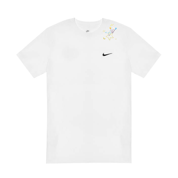 Nike Nike Sportswear T Shirts Unisex White Crew Neck Moderate Straight Fit