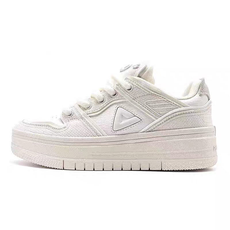 PEAK Taichi 910 Coverage Slip Resistant Cushioning Abrasion Resistant Low top Skateboard Shoes Women's Canvas White