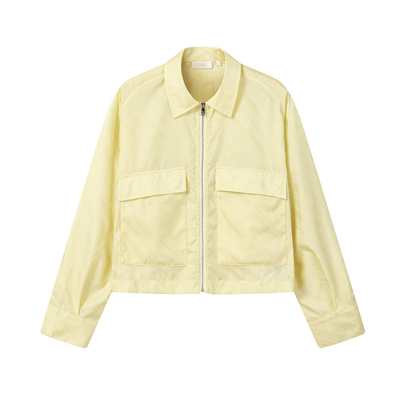FILA MILANO Jacket Women's Light Cream Yellow