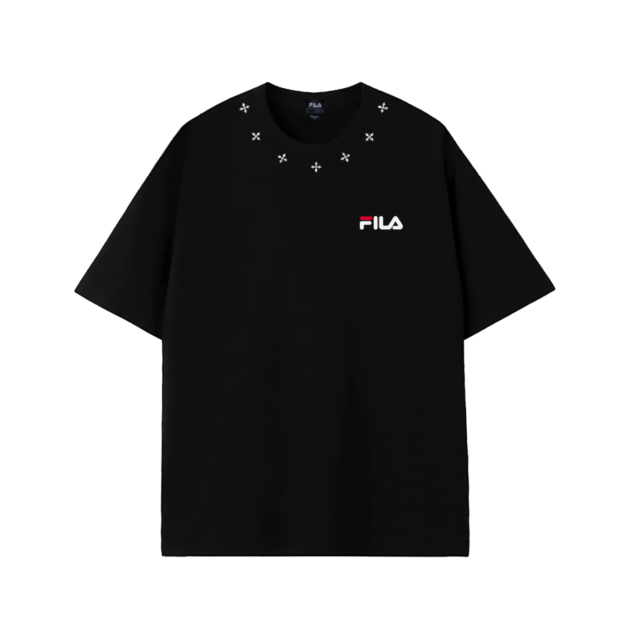 FILA T Shirts Unisex Crew Neck Moderate Straight Fit