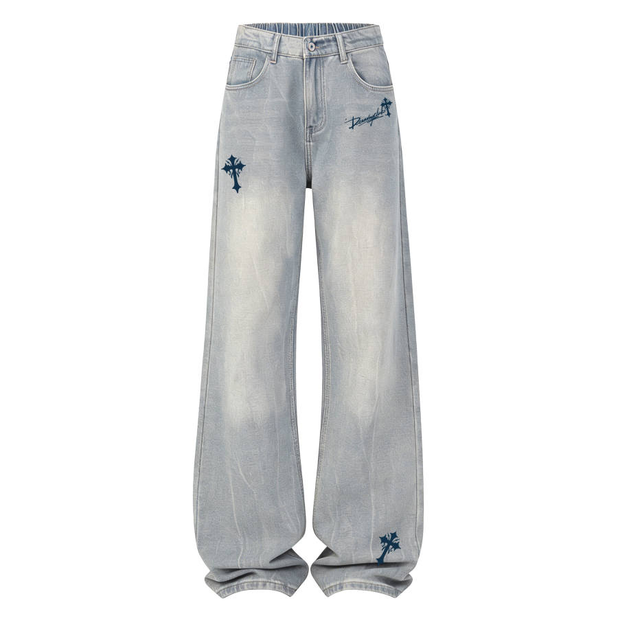 DEERWAY Jeans Unisex Moderate Straight Fit Pants