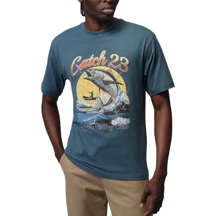 Jordan Jordan T Shirts Men's Gray Green/White Crew Neck Moderate