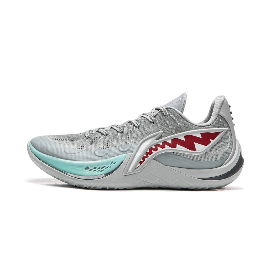 Li-Ning Li Ning Cushioning Slip Resistant Abrasion Resistant Breathable Rebound Grip Low top Basketball Shoes Men's Gray