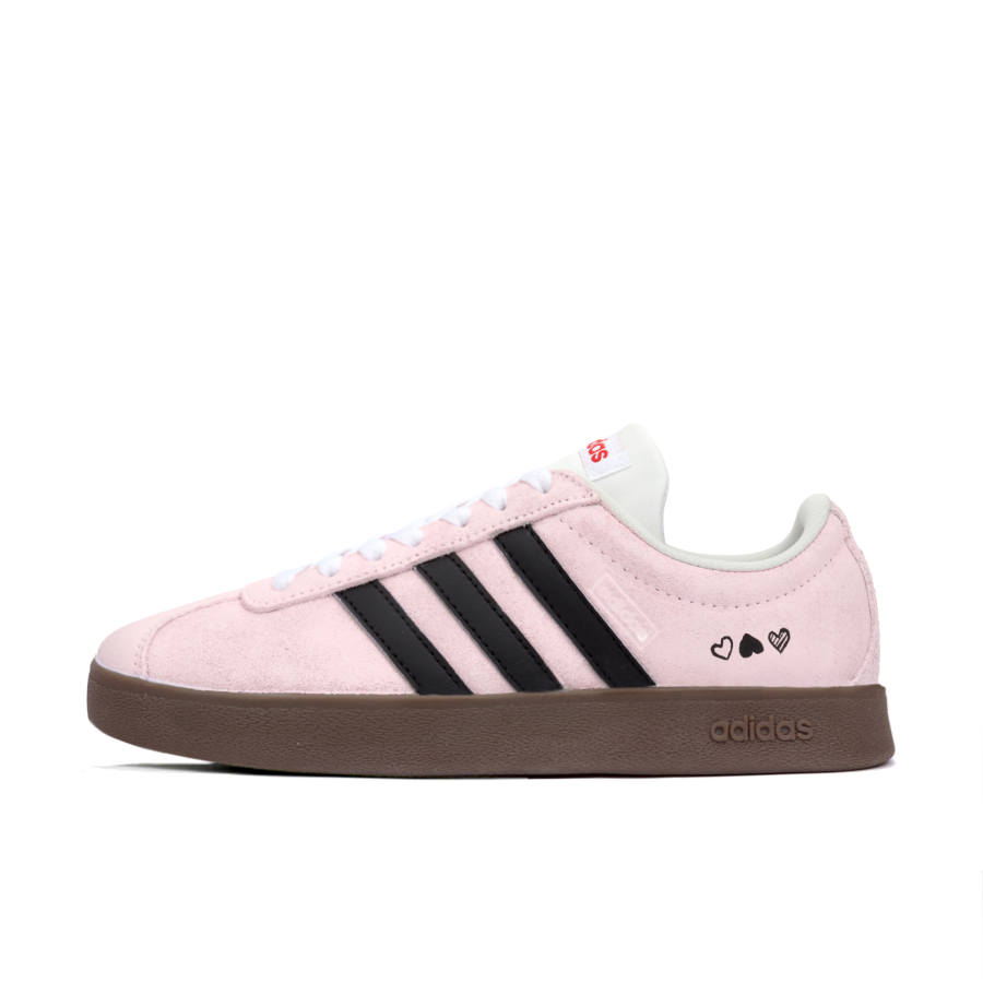 Adidas Adidas VL COURT 2.0 Cool Blackberry Abrasion Resistant Slip Resistant Low top Skateboard Shoes Unisex Pink