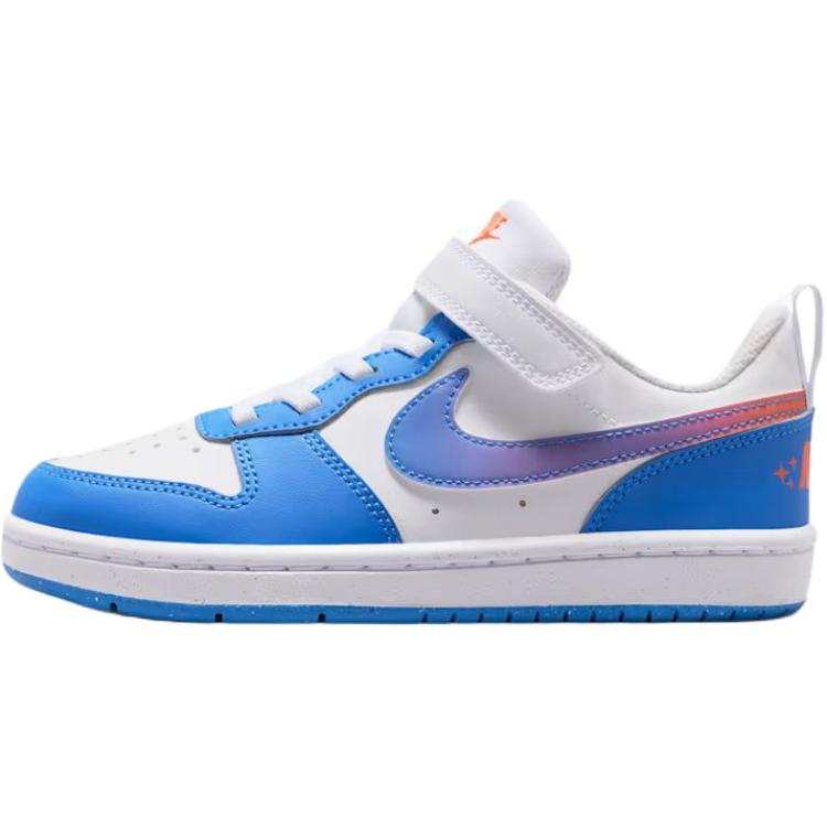 Nike Nike Court Borough Low top Skateboard Shoes White Blue Kids'