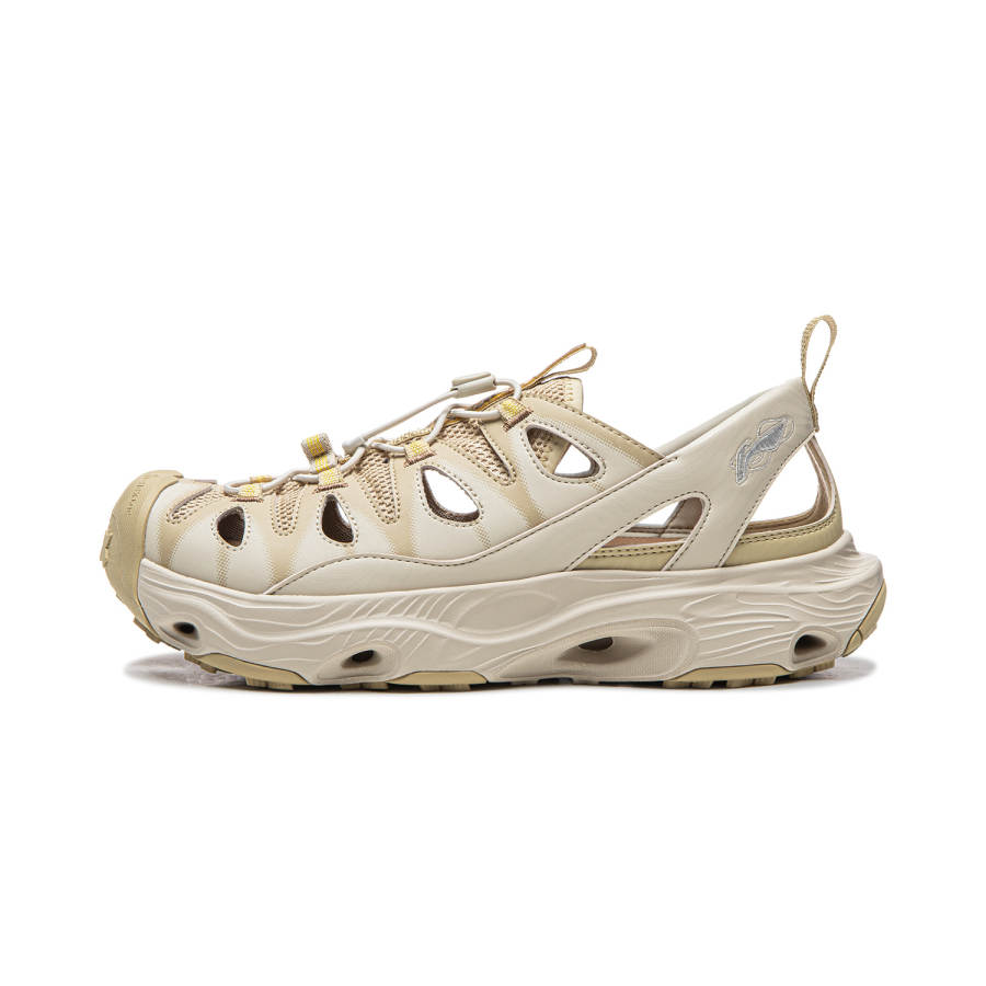 Li-Ning Li Ning Slip Resistant Breathable Support Abrasion Resistant River Trekking Shoes Unisex Oat Gray Plain Khaki