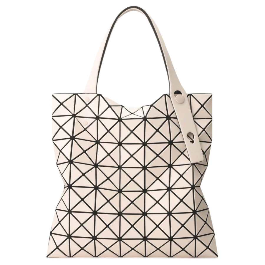 ISSEY MIYAKE Prism Polyvinyl Chloride Resin Handbag, Shoulder Bag Unisex Beige