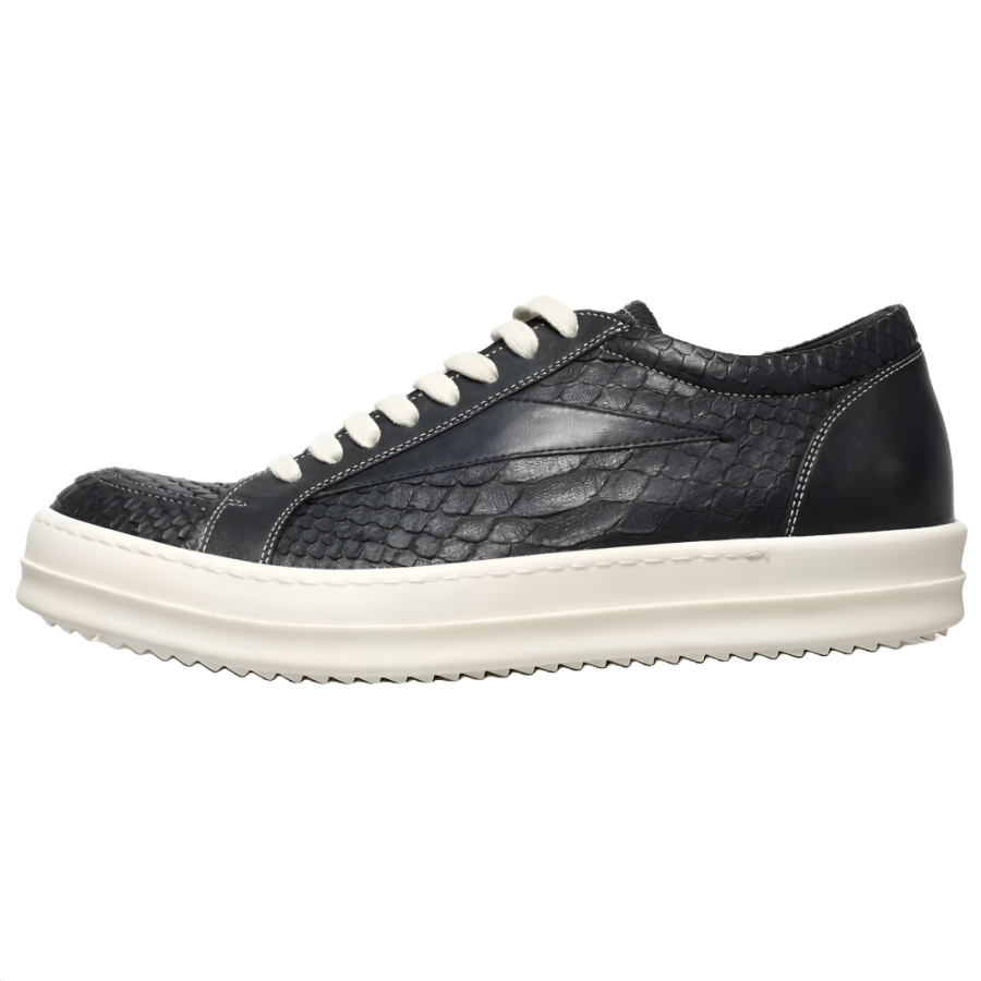 RICK OWENS RICK OWENS/RO Low top Skateboard Shoes 3.5cm Men's Black