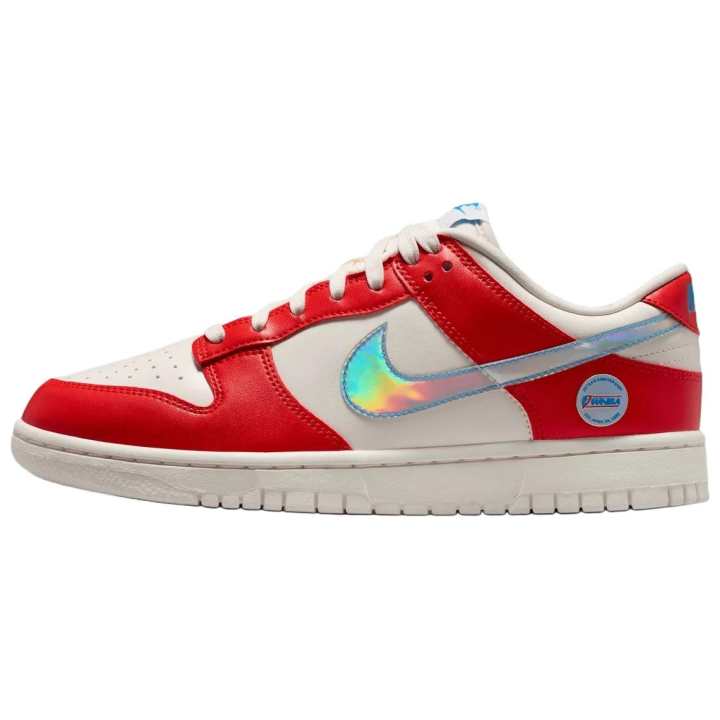 Nike Nike Dunk Low top Skateboard Shoes Unisex White Red