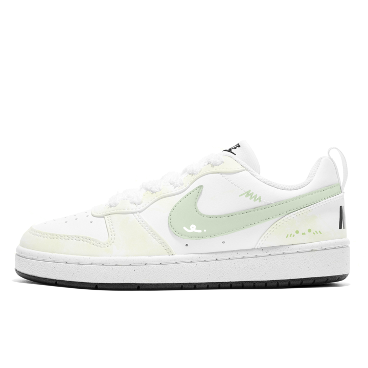 Nike Nike Court Borough Green Grape Bubble, Shopping Bag Height Increasing Lightweight Breathable Low top Skateboard Shoes