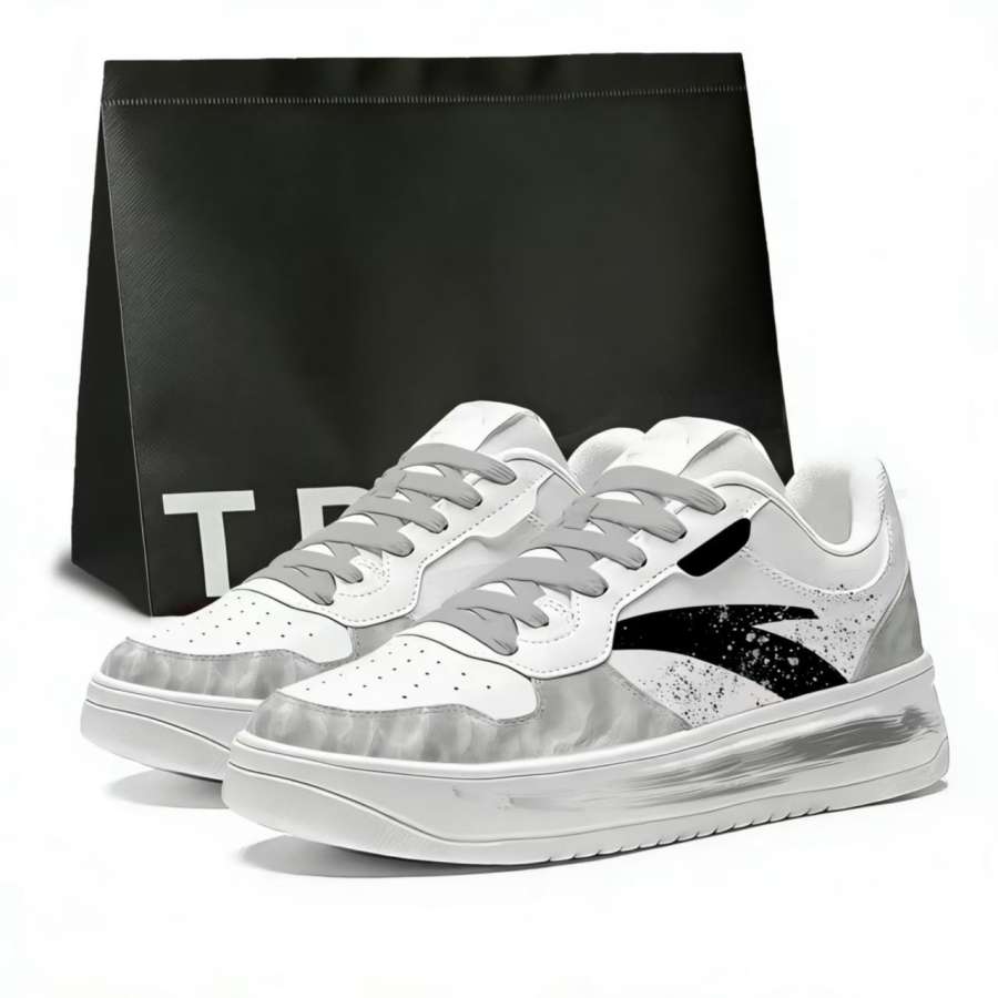 Anta Easy Ink Dyed Cloud Stairs Synthetic Leather Abrasion Resistant Lightweight Breathable Low top Skateboard Shoes