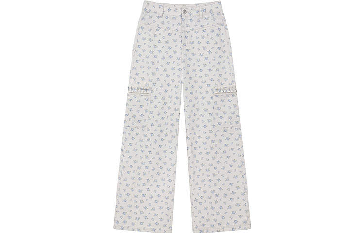 Teenie Weenie Jeans Women's Blue Moderate Straight Fit Pants