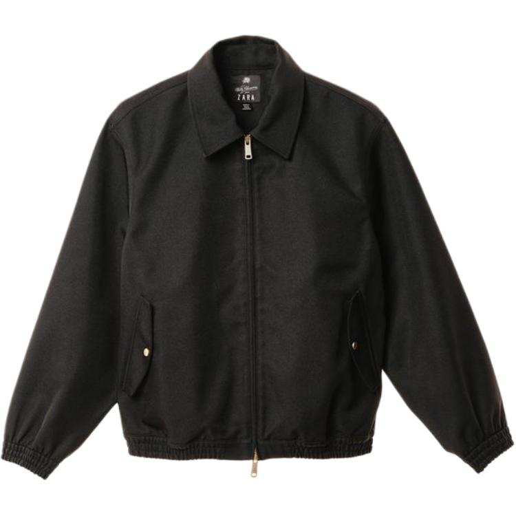 ZARA ZARA Jackets Men's Black Lapel Moderate
