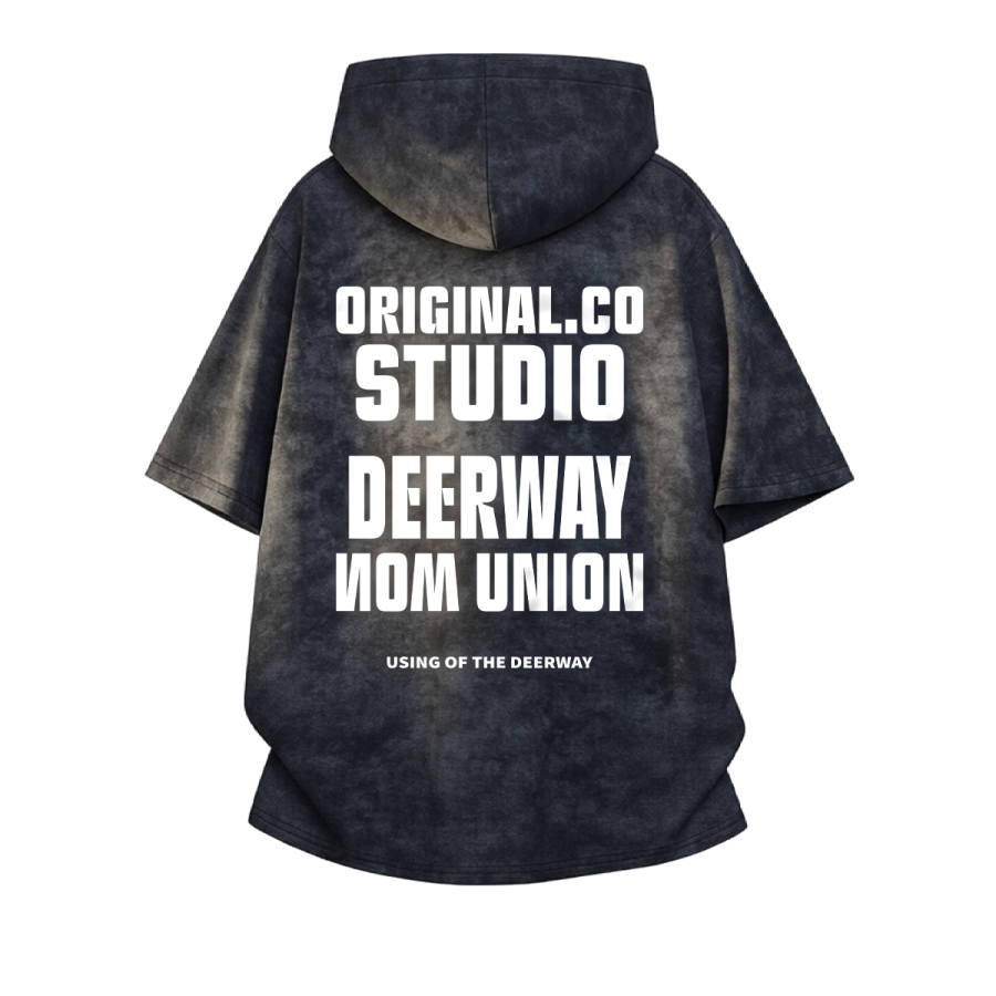DEERWAY T Shirts Unisex Crew Neck Moderate Straight Fit