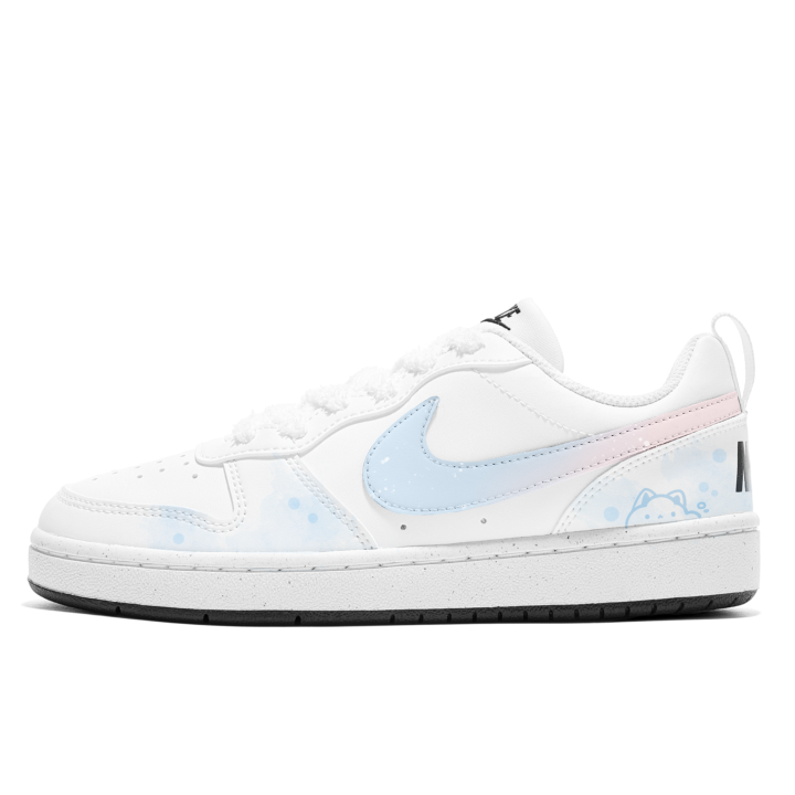Nike Nike Court Borough Maris Sal Milk Cat, Shopping Bag Height Increasing Lightweight Breathable Low top Skateboard Shoes