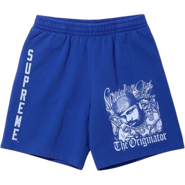 Supreme Supreme x DJ Screw SS26 WEEK6 Sweatshort Casual Shorts Unisex