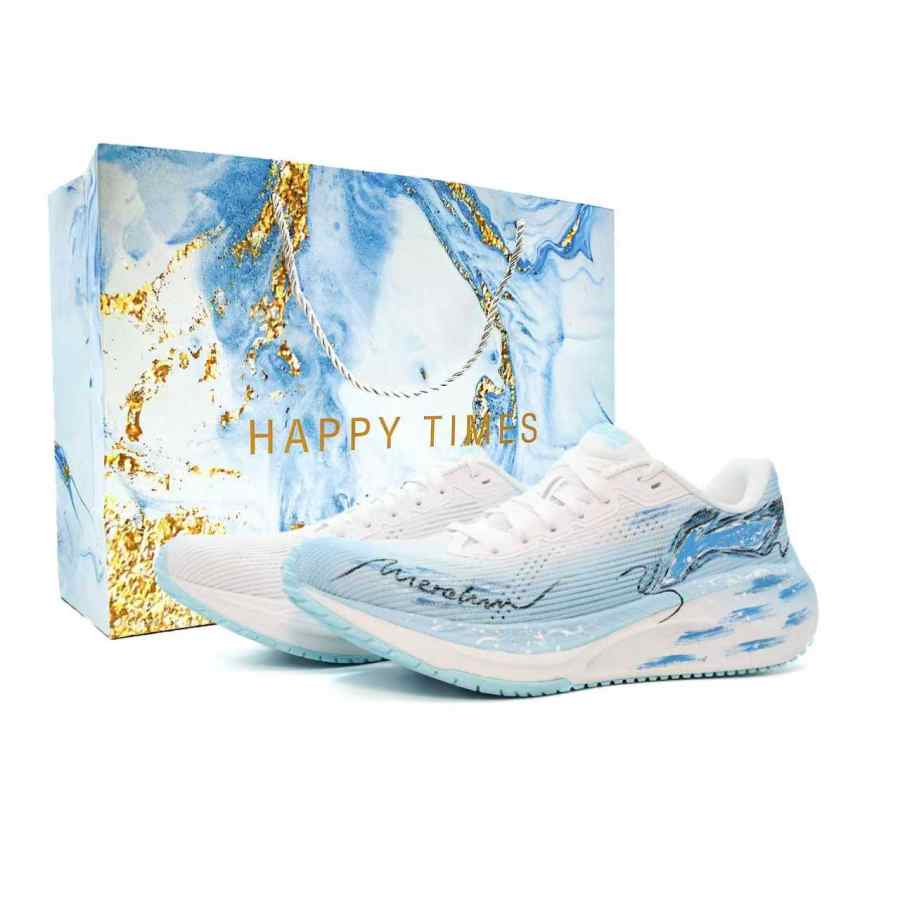Li-Ning Li Ning Version 2.0 Cushioning Abrasion Resistant Slip Resistant Low top Running Shoes Men's Blue