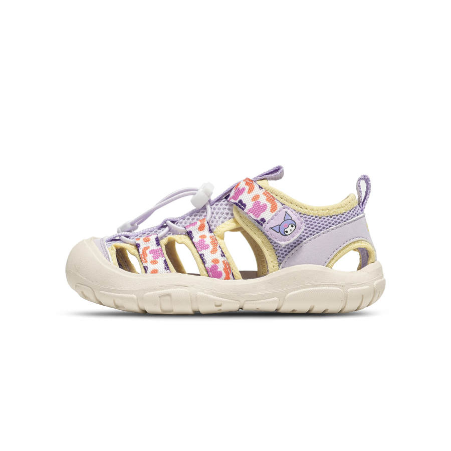 Sanrio x Hello Kitty Synthetic Leather, Textile Anti Kick Cushioning Abrasion Resistant Breathable And Quick Dry Sandal