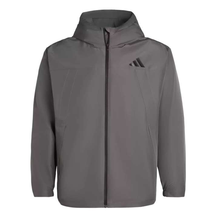 Adidas Adidas Jackets Unisex Gray Hooded Non Detachable Moderate Other