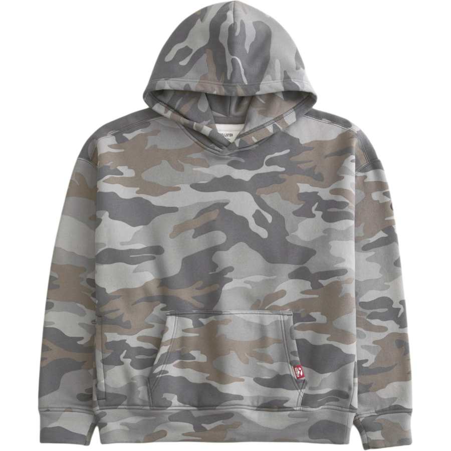 Hollister/ Sweatshirts Men's Gray Hooded Moderate