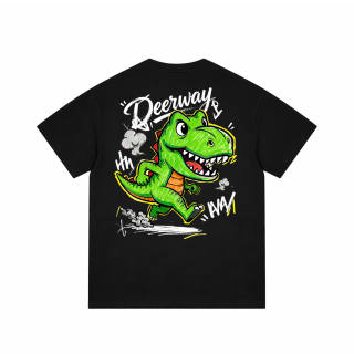 DEERWAY T Shirts Unisex Crew Neck Moderate Straight Fit