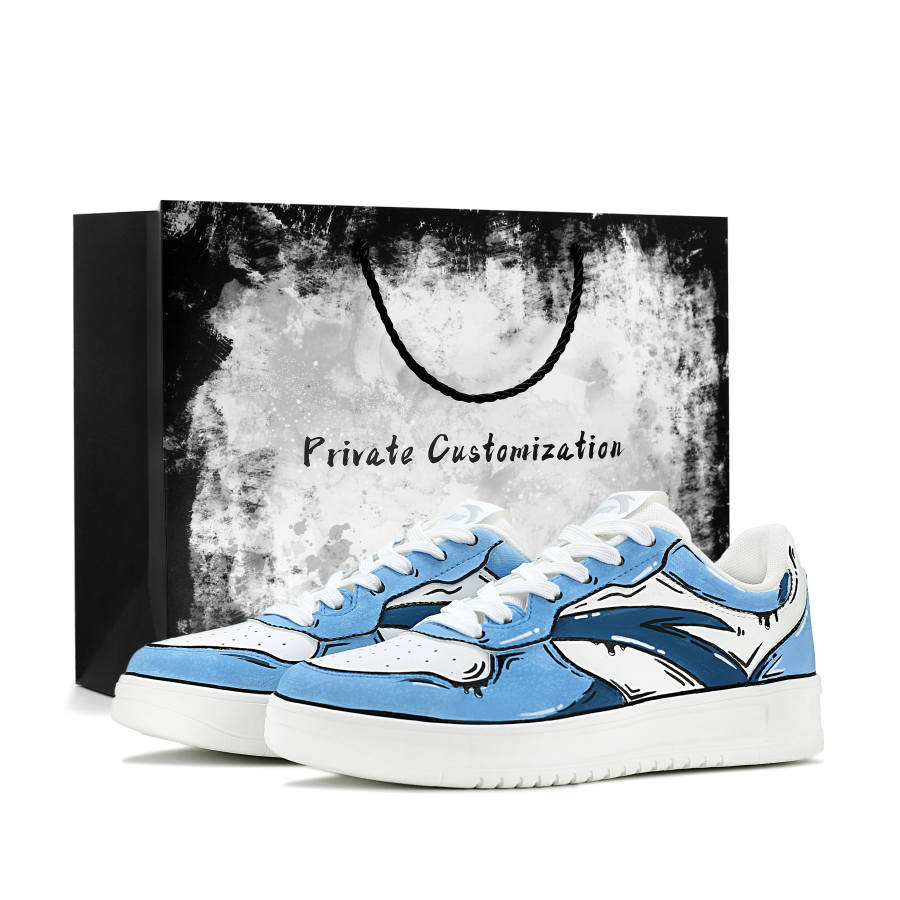 Anta Easy Manga Adaptation World Synthetic Leather Abrasion Resistant Low top Skateboard Shoes Unisex