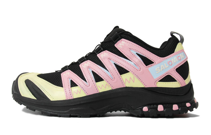 SALOMON XA PRO 3D Low top Running Shoes Unisex Black Pink Yellow