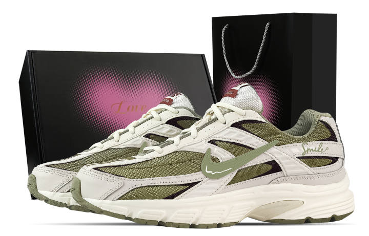 Nike Nike Initiator Support Breathable Low top Casual Running Shoes Men's Green