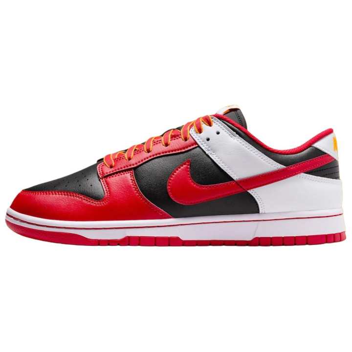 Nike Nike Dunk Low top Skateboard Shoes Men's Black Red