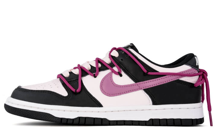 Nike Nike Dunk Classic Blackberry, Black Forest Mousse Abrasion Resistant Low top Skateboard Shoes Women's Black Pink